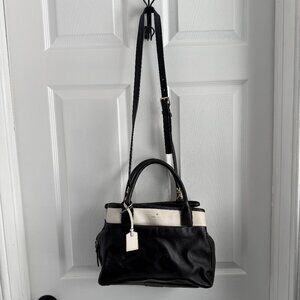 Kate Spade Black/White Leather Handbag